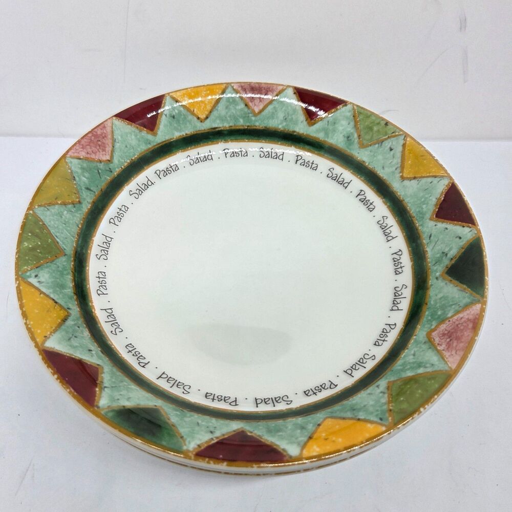 Royal Doulton Japora 9 1/4 Inches Pasta Salad Bowls Set of 3 Discontinued